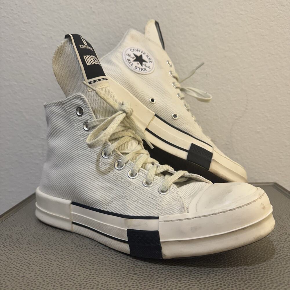 Converse Rick Owens x DRKSHDW DRKSTAR Chuck 70 High Egret Size 7.5